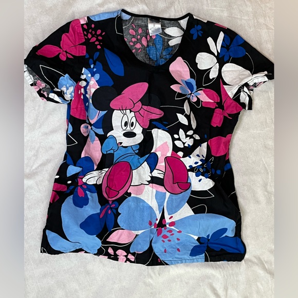 Disney Tops - Disney Minnie Mouse Women’s Medical Scrub Top Size Medium